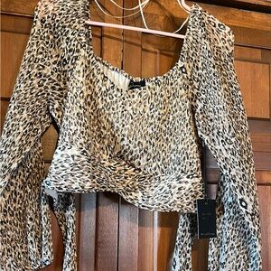 Stylish Animal Print Blouse